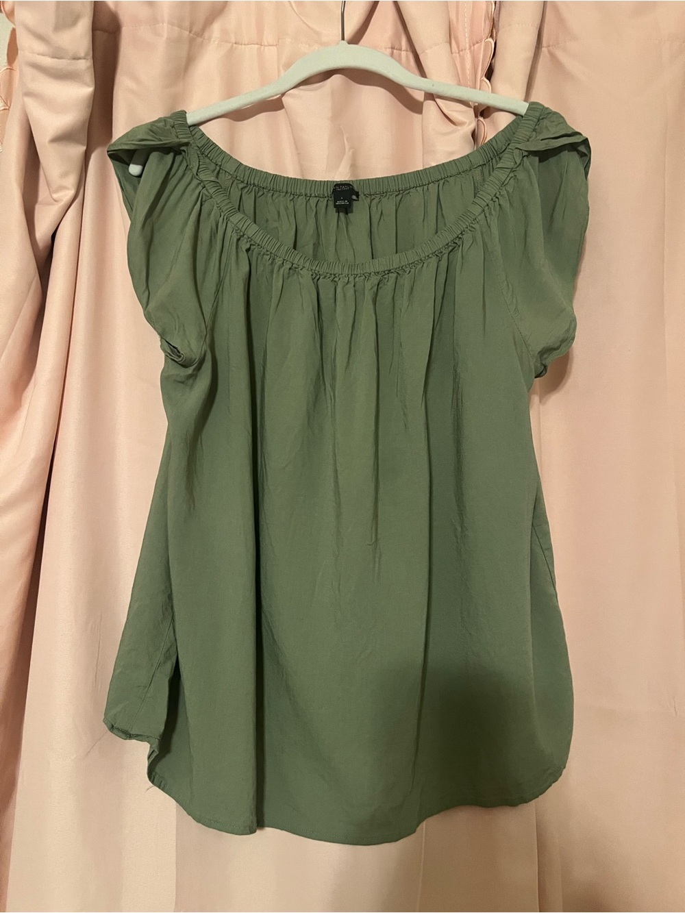 Ann Taylor Loft Olive Green Sleeveless Blouse